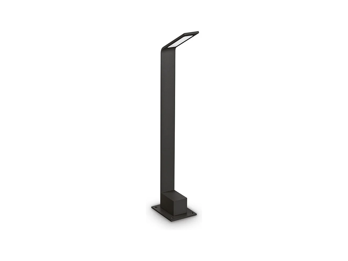 Paletto Contemporaneo Agos Alluminio Nero Led Integrato 6,5W 4000K Ip54