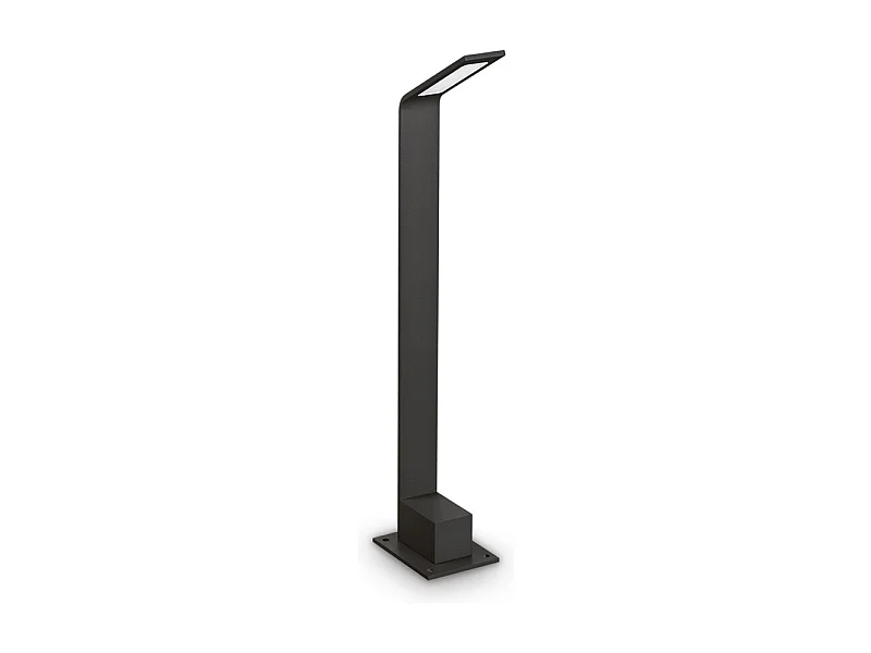 Paletto Contemporaneo Agos Alluminio Nero Led Integrato 6,5W 3000K Ip54