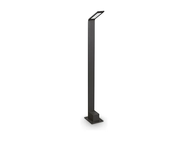 Paletto Contemporaneo Agos Alluminio Nero Led 6,5W 3000K Ip54