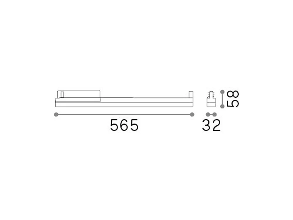 Tracklights Display Wide D0565 3000k Bk Ideal-lux