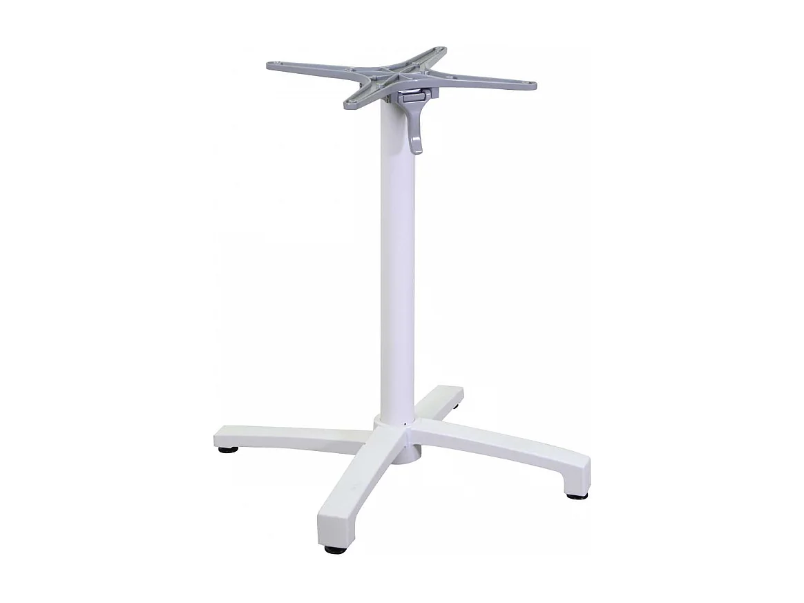 Base tavolo alluminio Lucas bianco ribaltabile cm 52x52h72