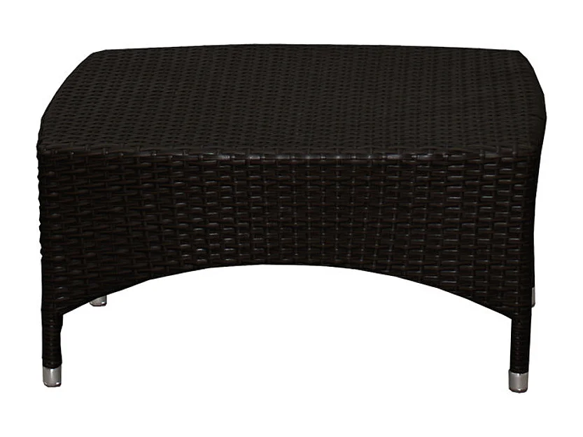 TAVOLINO BASSO VALERIA IN ALLUMINIO E POLYRATTAN SINTETICO