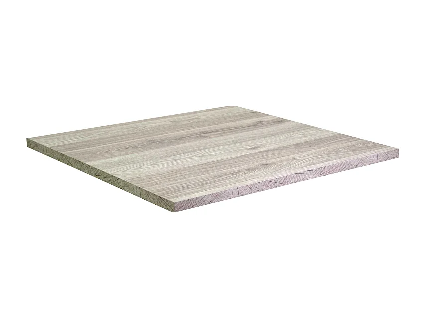 Top tavolo nobilitato rovere medusa quadro cm 68x68X1,8