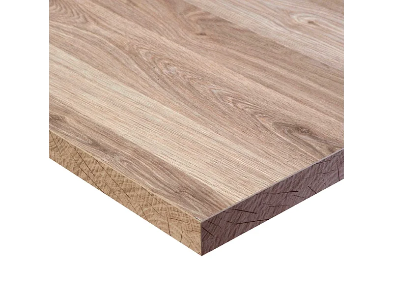 Top tavolo nobilitato rovere naturale quadro cm 68X68x1,8