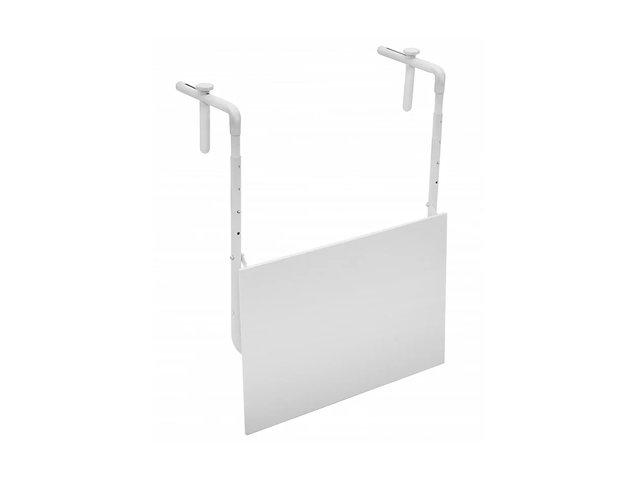Weißer klappbarer Gartentisch für Balkone 60x52cm Ringhiera