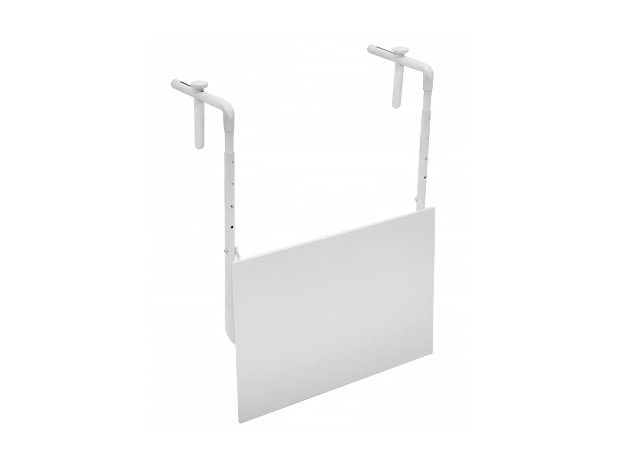 Weißer klappbarer Gartentisch für Balkone 60x52cm Ringhiera