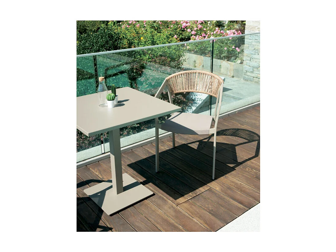 Piano In Alluminio 70X70 Tortora Moia