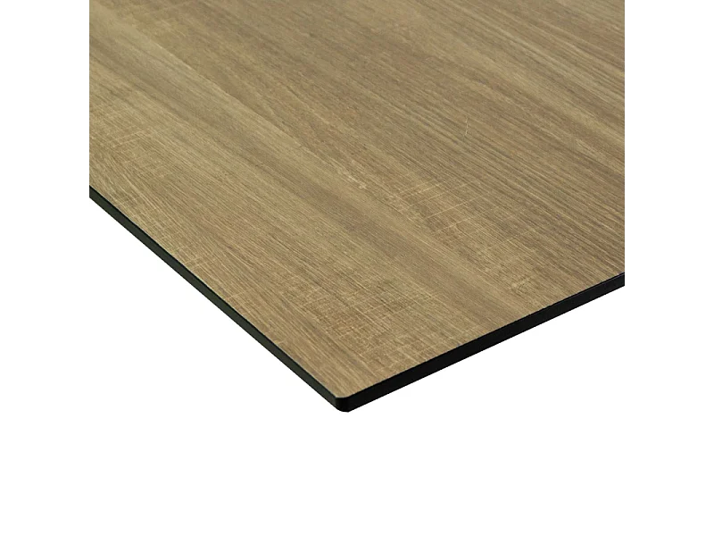 Top tavolo hpl effetto legno naturale quadro cm 69x69x1