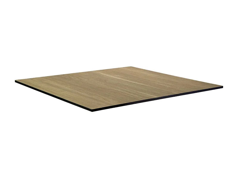 Top tavolo hpl effetto legno naturale quadro cm 69x69x1