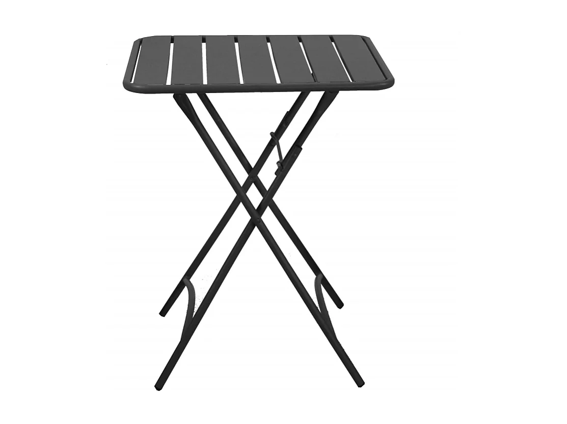 Tavolo metallo rovigo pieghevole antracite cm 80x80h72