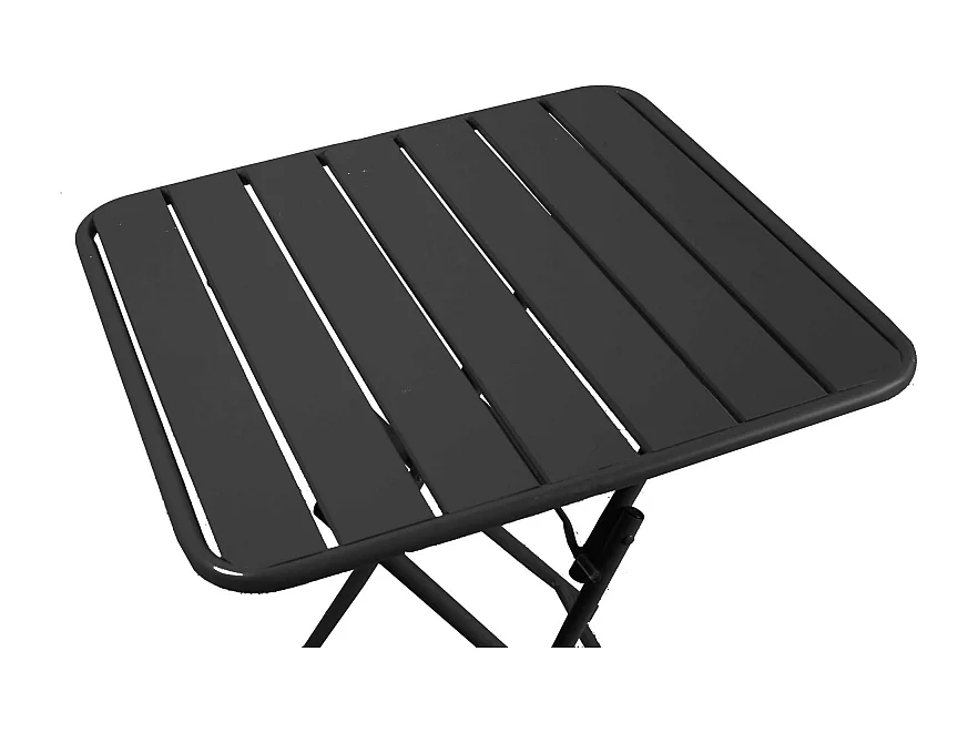 Tavolo metallo rovigo pieghevole antracite cm 80x80h72