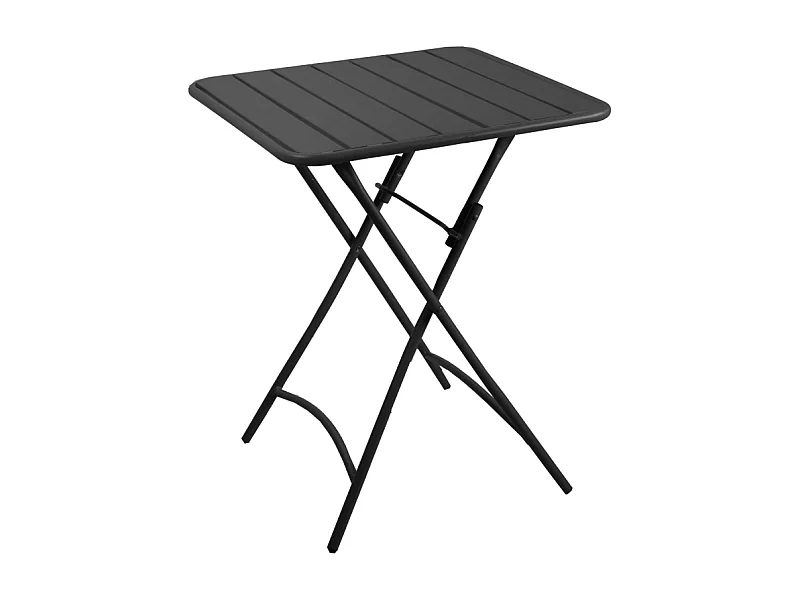 Tavolo metallo rovigo pieghevole antracite cm 80x80h72