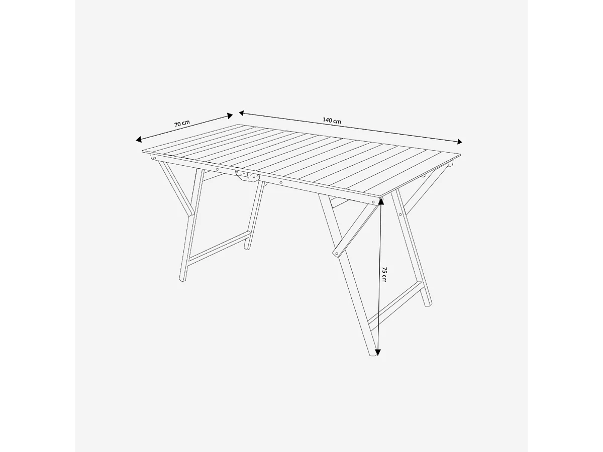 TAVOLO DOPPIO 70 X 140 TINTA NOCE