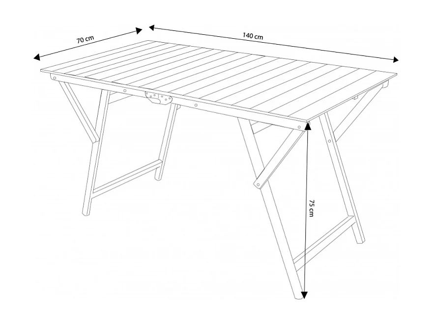TAVOLO DOPPIO 70 X 140 TINTA NOCE