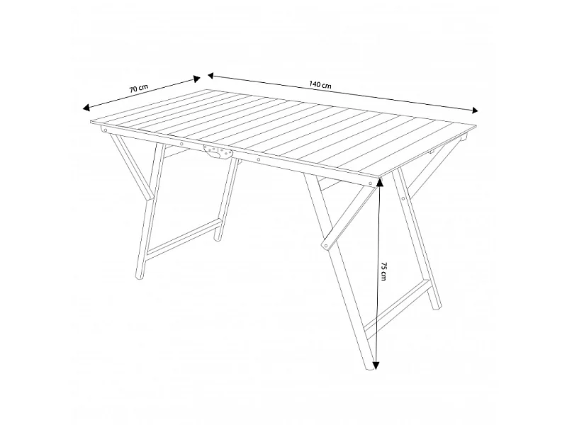 TAVOLO DOPPIO 70 X 140 TINTA NOCE