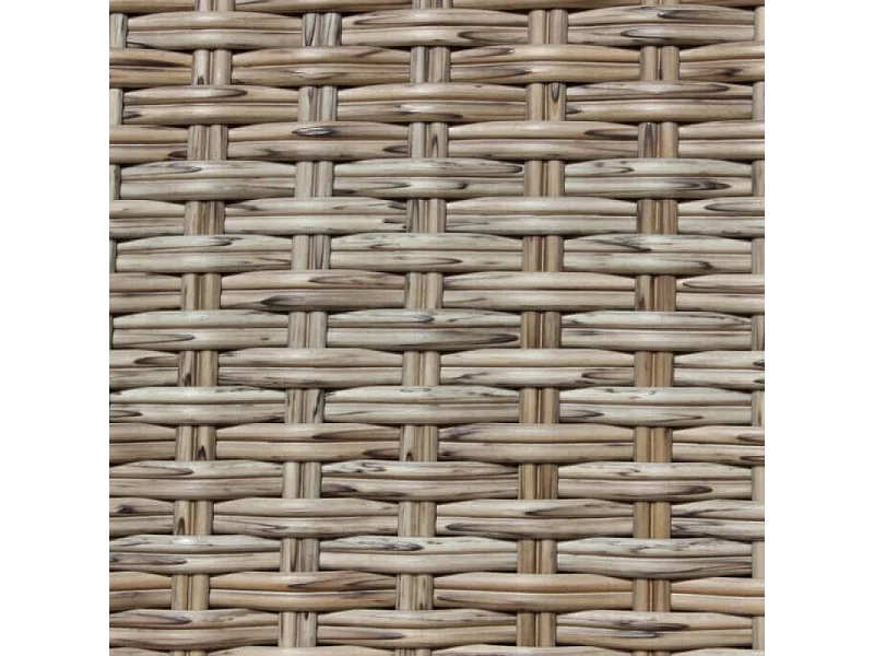 TISCH AZORE BRAUN WICKER & STAHL 150x90 cm