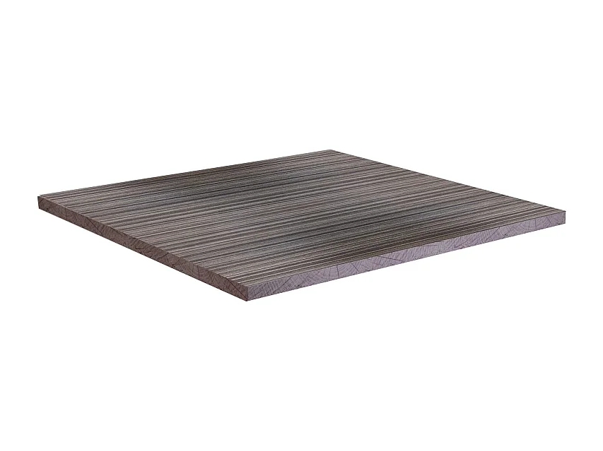 Top tavolo nobilitato noce moderno quadro cm 68x68X1,8