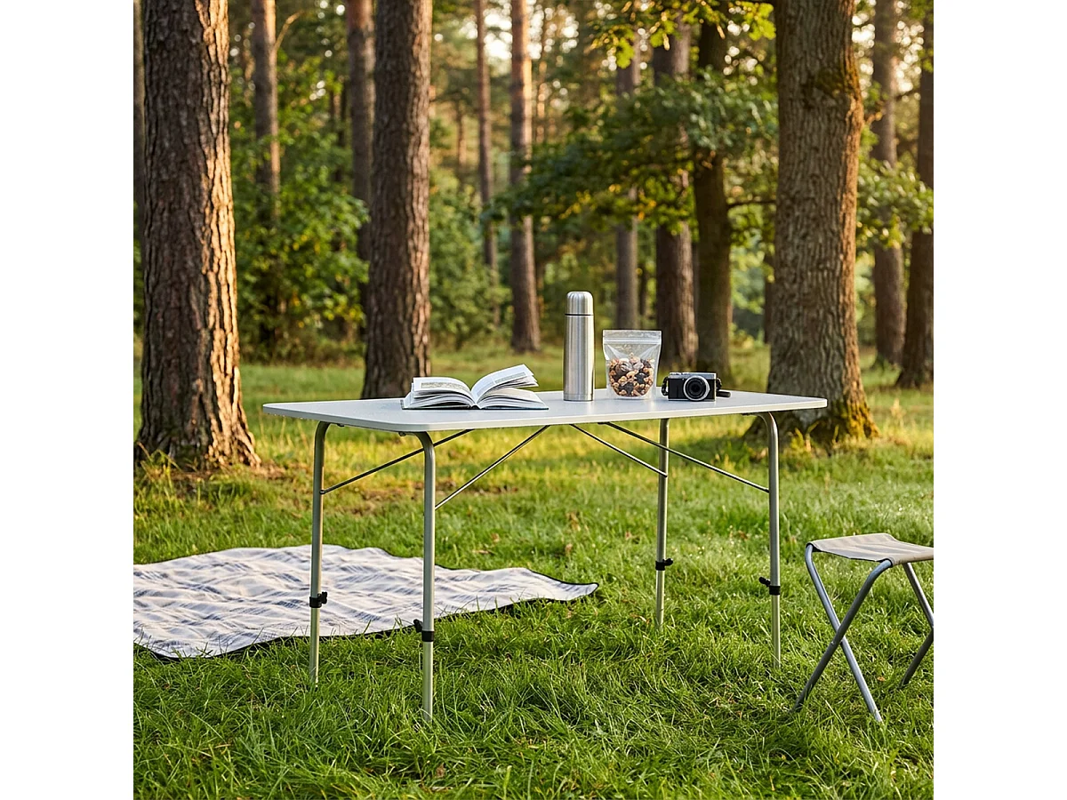 Table pliante réglable en hauteur Professional 120x60