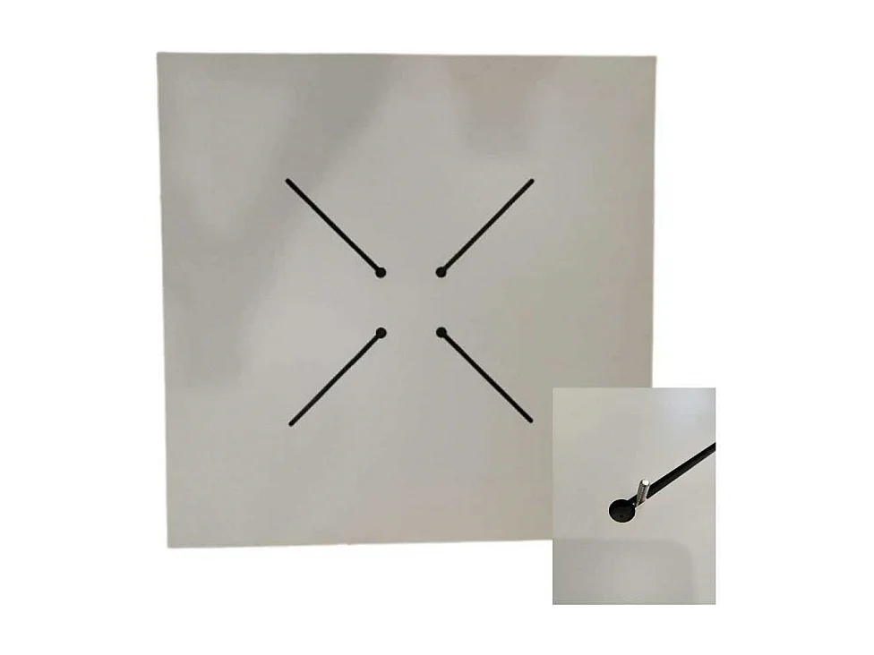 Top tavolo hpl effetto legno nero quadro cm 59x59x1