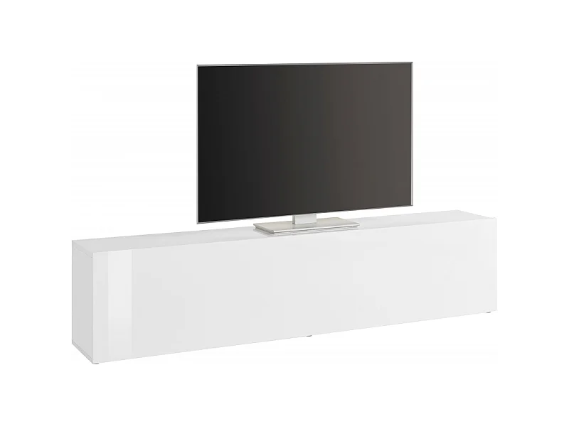 Mobile Porta TV Maruska – 1 anta a ribalta – 180x40x30 – Bianco Lucido