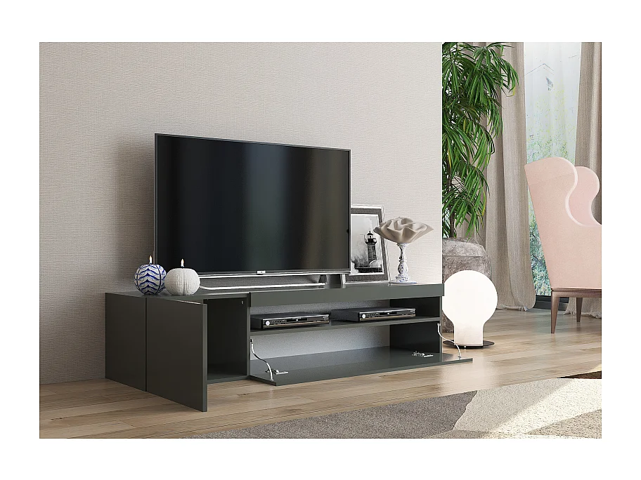 Mobile Porta TV Daiquiri – 155cm – Antracite Lucido