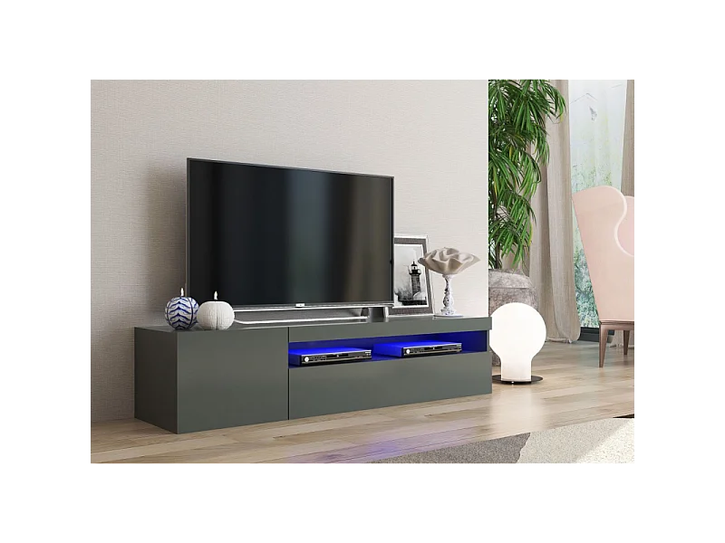 Mobile Porta TV Daiquiri – 155cm – Antracite Lucido