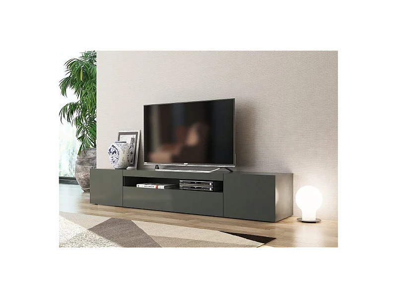 Mobile Porta TV Daiquiri – 200cm – Antracite Lucido