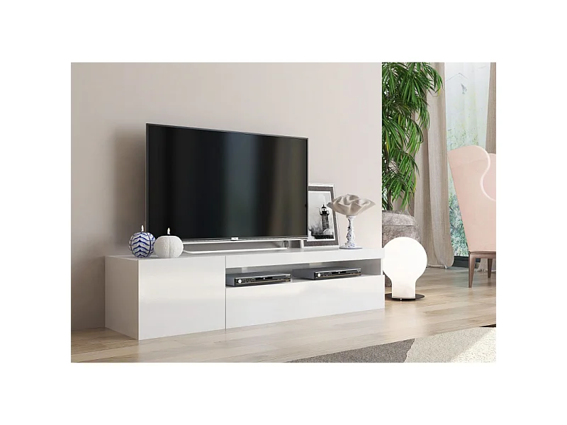 Mobile Porta TV Daiquiri – 155cm – Bianco Lucido