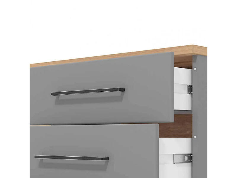 MOBILE PORTA TV LISABON TV ROVERE ARTIGIANO E GRIGIO GRAFITE