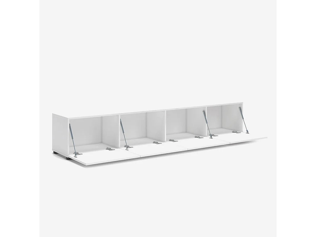 TV Lowboard con 4 ribalte MISTER GIORNO made in Italy