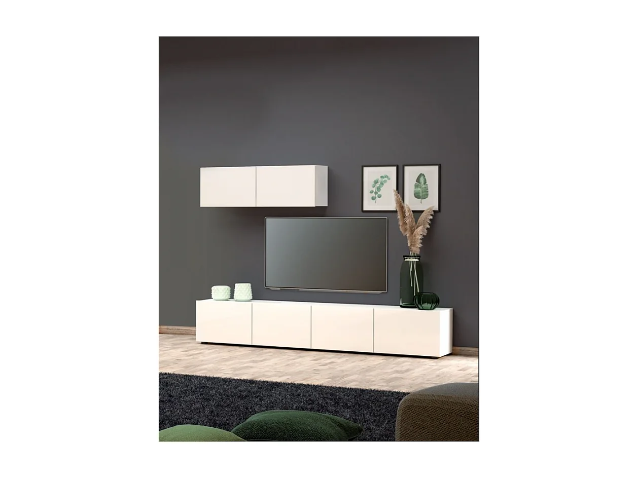 TV Lowboard con 4 ribalte MISTER GIORNO made in Italy