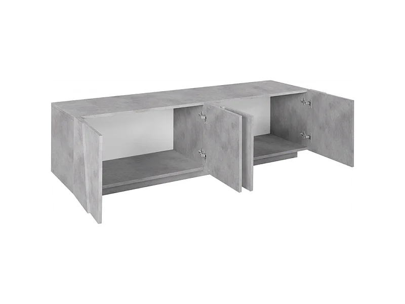 Mobile Porta TV Ping 160 – 4 ante – Cemento Bronx