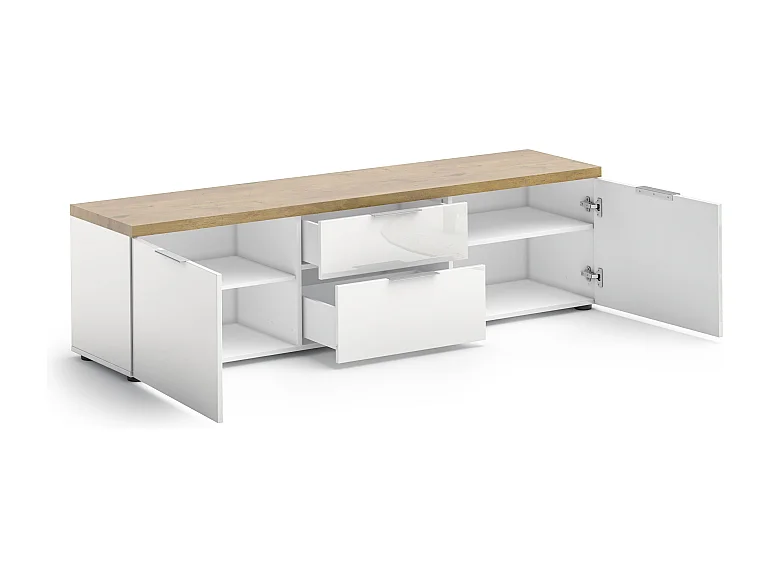 TV Lowboard 180 con 2 cassetti e 2 ante IDEA 24 made in Italy