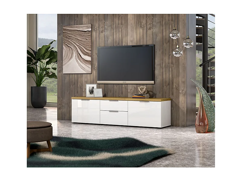 TV Lowboard 180 con 2 cassetti e 2 ante IDEA 24 made in Italy