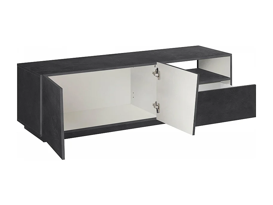 Mobile Porta TV Vega 150 – 2 ante/1 cassetto – Ardesia