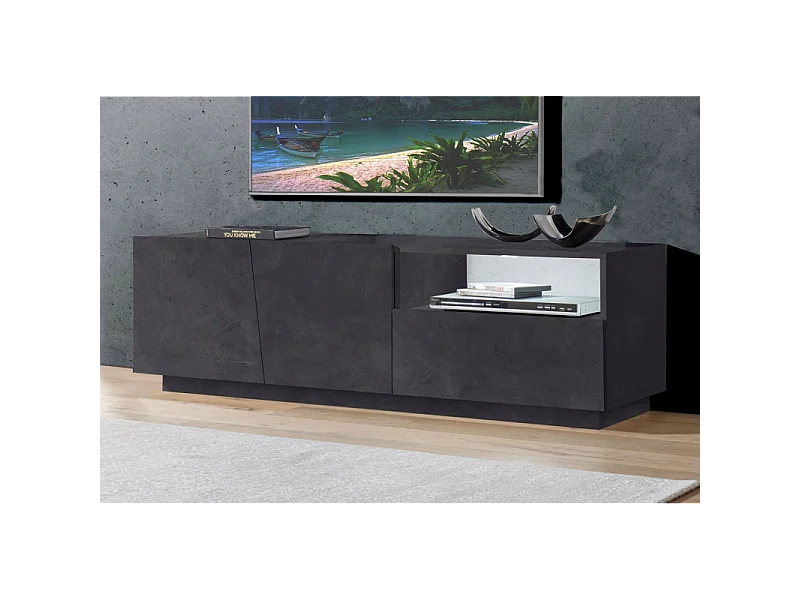 Mobile Porta TV Vega 150 – 2 ante/1 cassetto – Ardesia