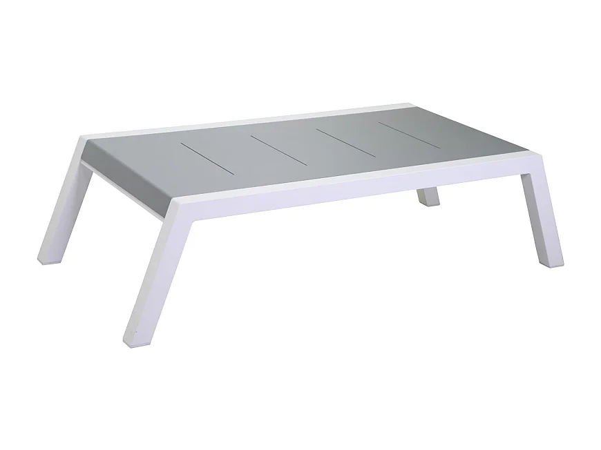 Salotto alluminio Riverton angolare bianco