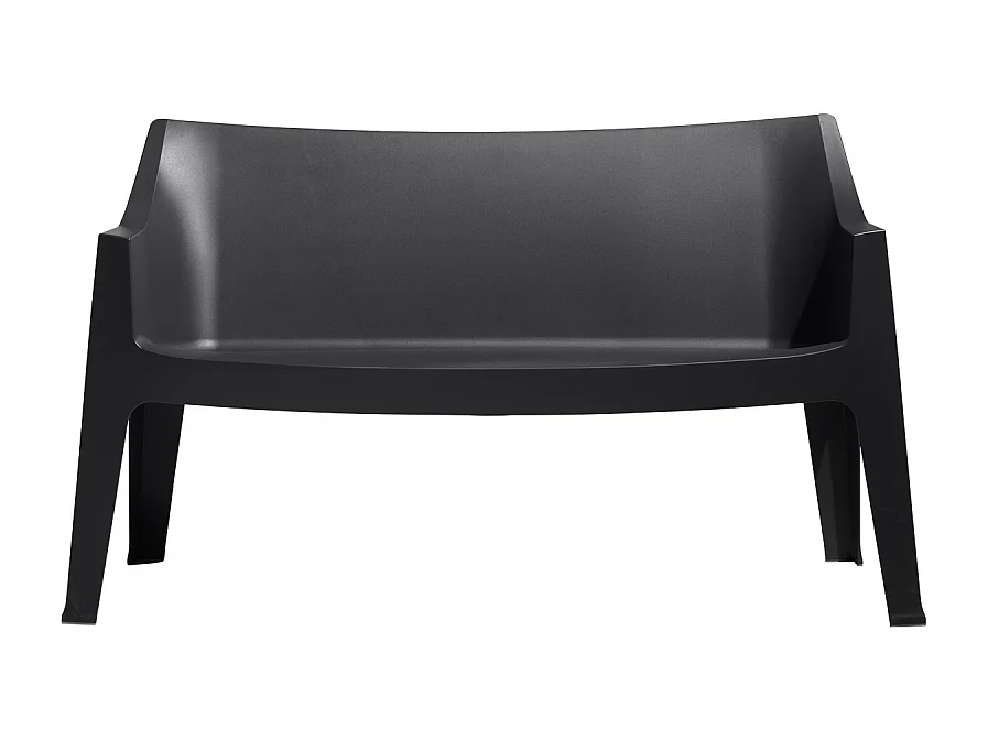 SET DUE DIVANO COCCOLONA TECNOPOLIMERO SCAB DESIGN - Antracite 81