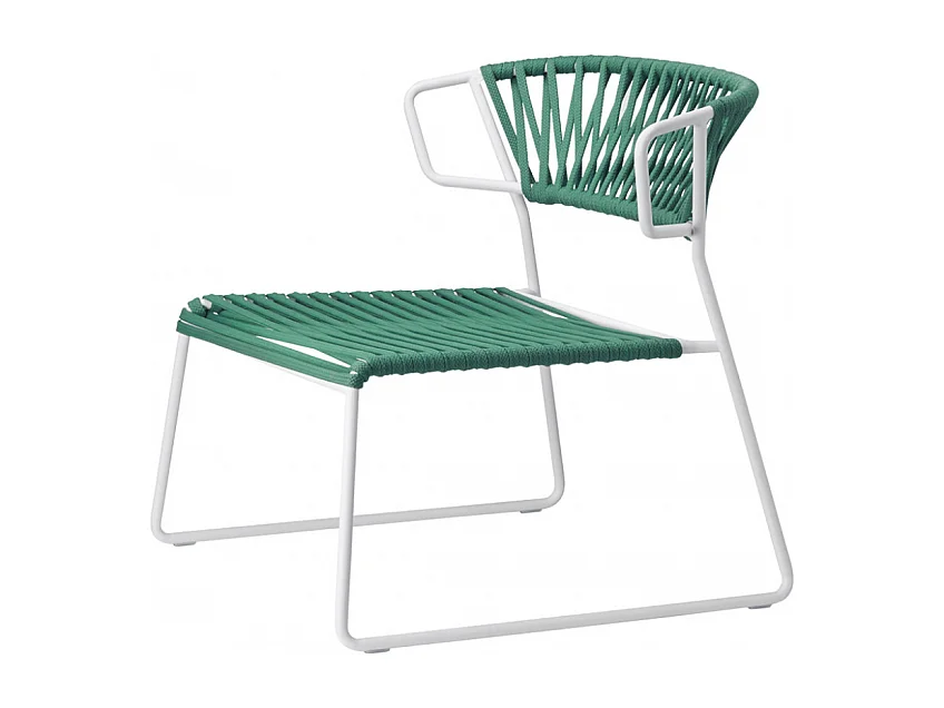 POLTRONA LISA LOUNGE FILO' CORDA NAUTICA MADE IN ITALY SCAB DESIGN