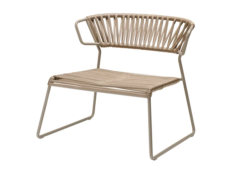 POLTRONA LISA LOUNGE FILO' CORDA NAUTICA MADE IN ITALY SCAB DESIGN
