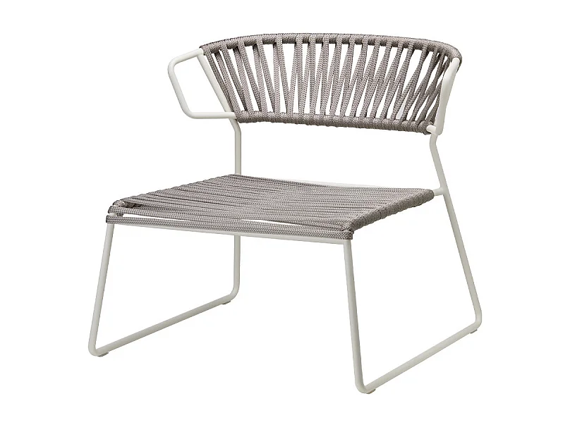 POLTRONA LISA LOUNGE FILO' CORDA NAUTICA MADE IN ITALY SCAB DESIGN