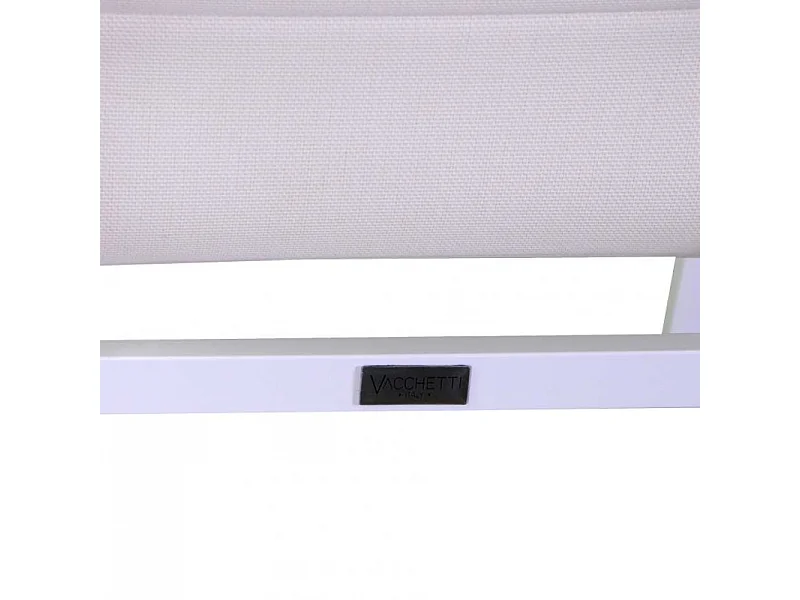 Poltrona alluminio textilene Riverside bianco (bracciolo in hpl) cm 56x66h90