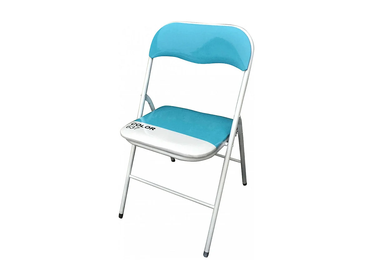 SEDIA PIEGHEVOLE SLIM BLU COLOR 637