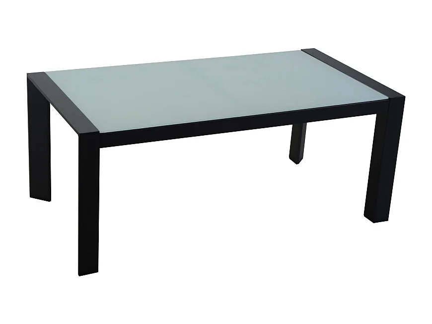 Salotto alluminio Miller 2 posti antracite con cuscini grigio chiaro 6 pezzi