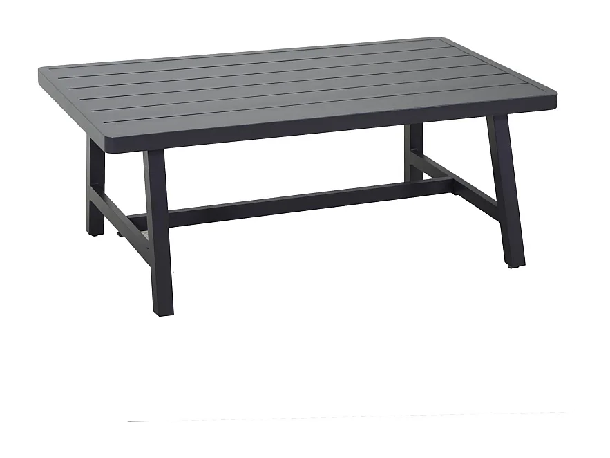 Salotto alluminio Riverdale angolare smontato antracite