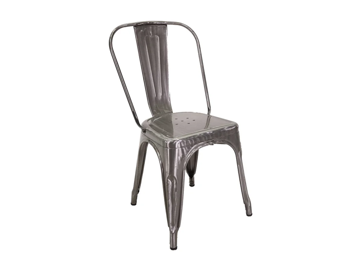 Sedia ferro new bristol galvanizzato cm 43x43h45/84