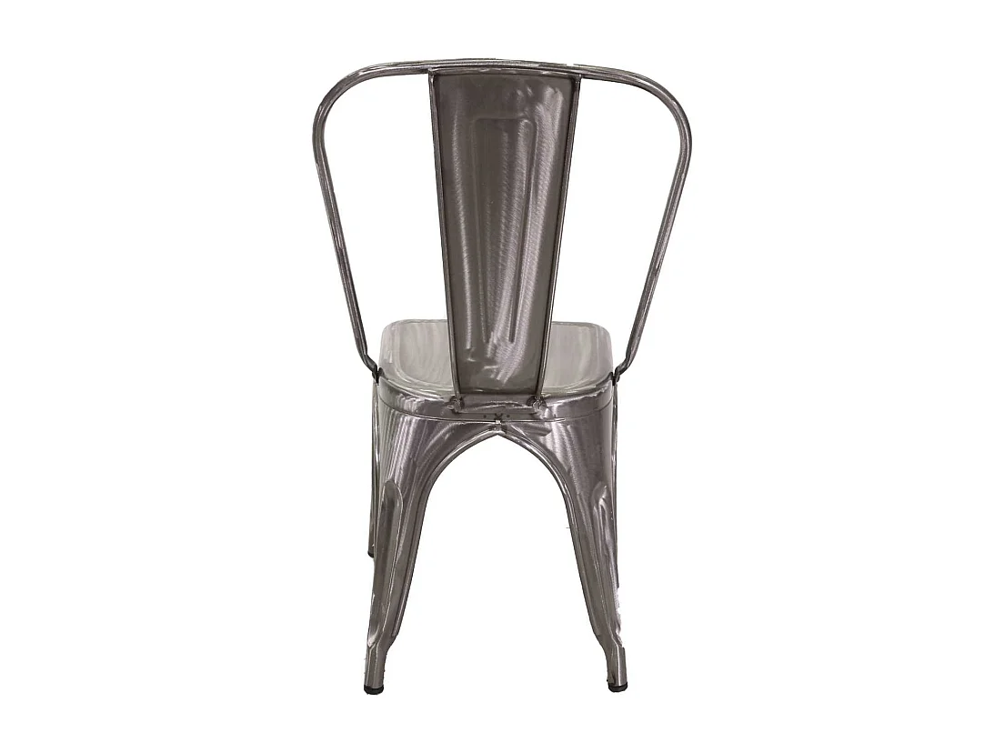 Sedia ferro new bristol galvanizzato cm 43x43h45/84