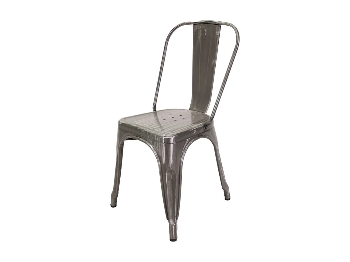 Sedia ferro new bristol galvanizzato cm 43x43h45/84