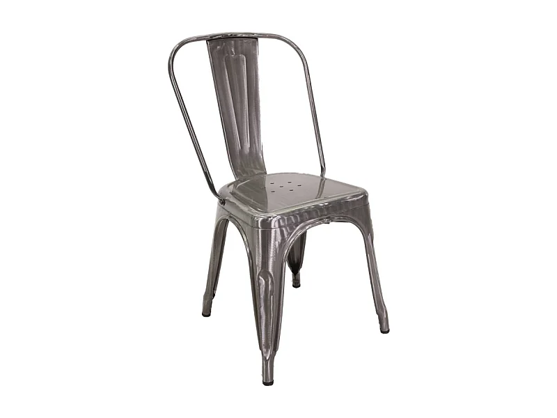 Sedia ferro new bristol galvanizzato cm 43x43h45/84