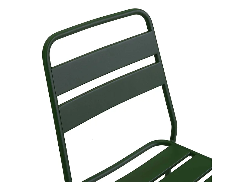 Sedia metallo Rovigo verde cm 50x54h42/87